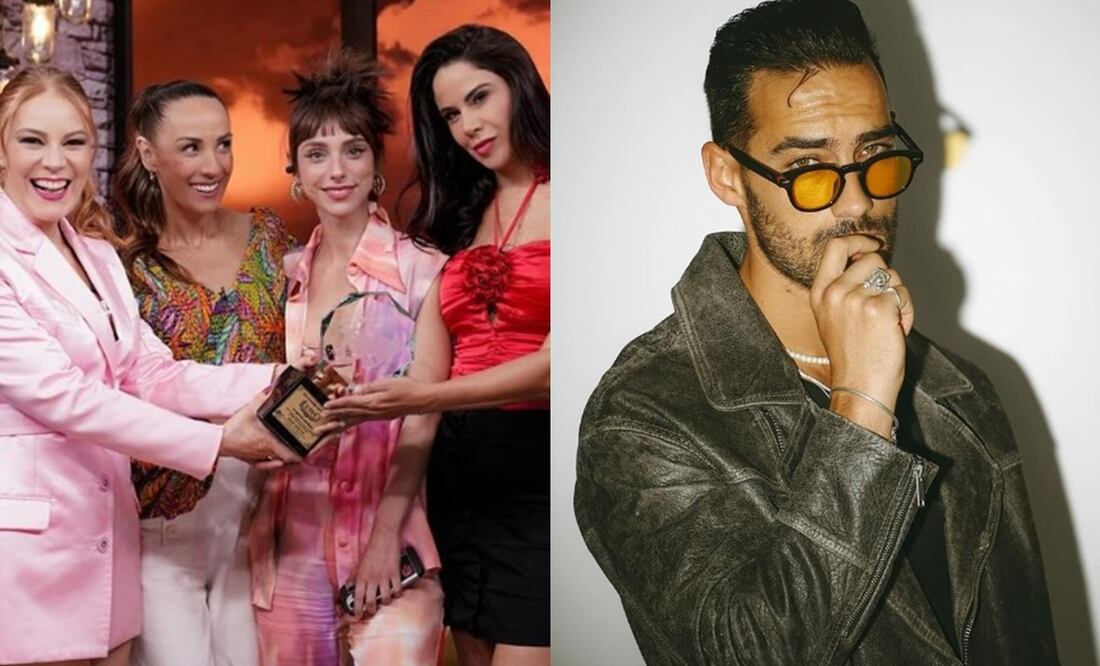 Las integrantes del programa "Netas Divinas" y Michel Duval, hijo de la actriz Consuelo Duval. Foto: Instagram oficial.