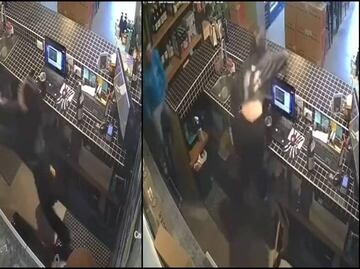 VIDEO: Sujeto intenta agredir a empleada de vinatería y ella logra escapar en Tijuana