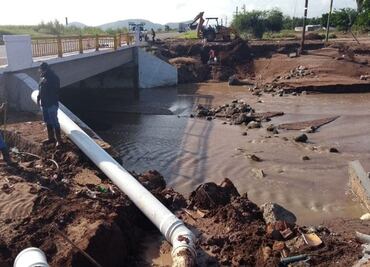 Lluvia provoca desabasto de agua potable en Ahome, Sinaloa