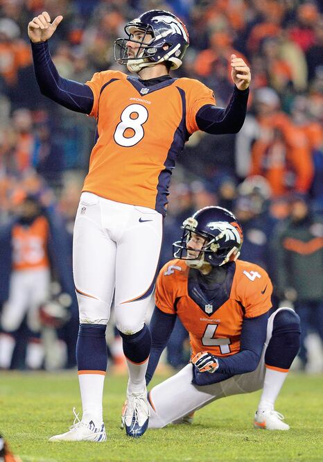 Brandon McManus tuvo una destacada actuación en los Playoffs (RON CHENOY. USA TODAY SPORTS)