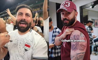 Aficionado viral de Irak cumple su promesa y se tatúa la bandera mexicana y el Cerro de la Silla