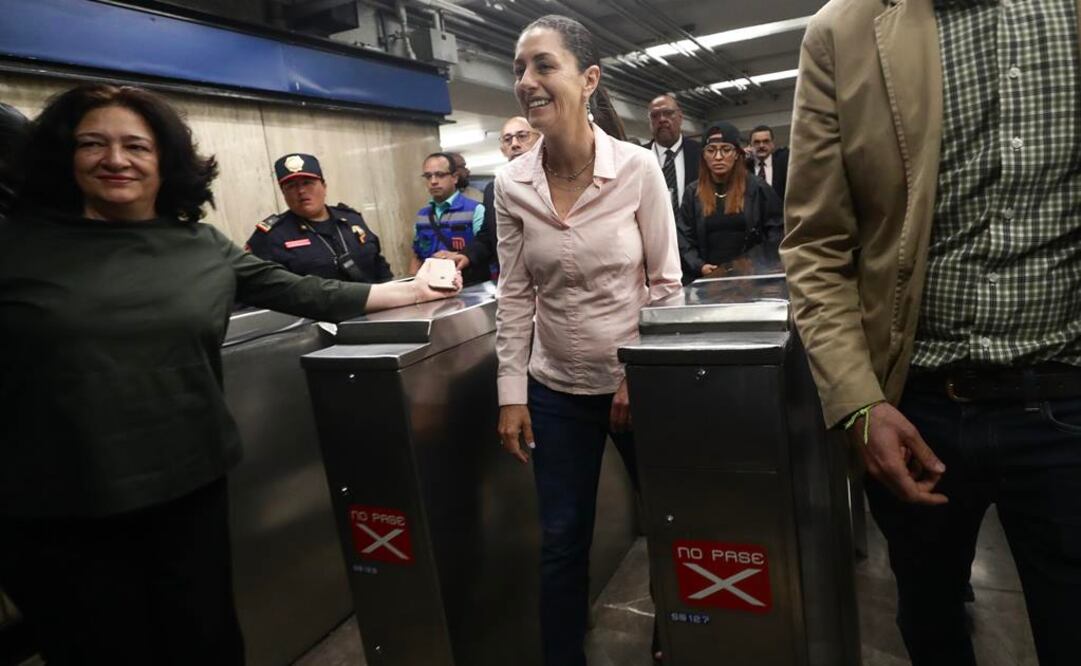 Sheinbaum en el Metro