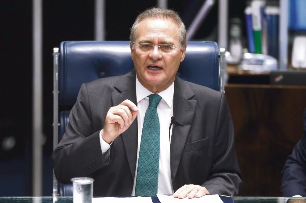 El senador Renan Calheiros en una imagen del 11 de mayo pasado. El hombre dijo que no haría comentarios hasta haber leído todo el fallo en su contra (WILTON JUNIOR. XINHUA)