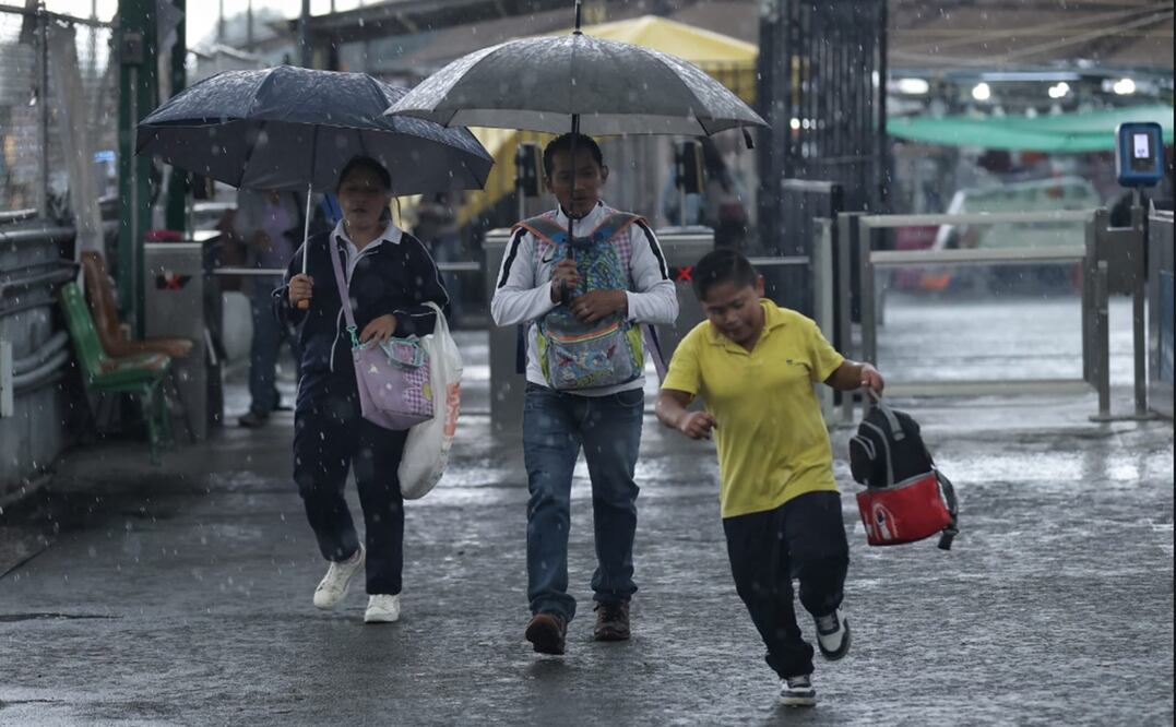 Fuertes lluvias se registraron en la Ciudad de México, el lunes 16 de junio de 2025. Foto: Fernanda Rojas/EL UNIVERSAL