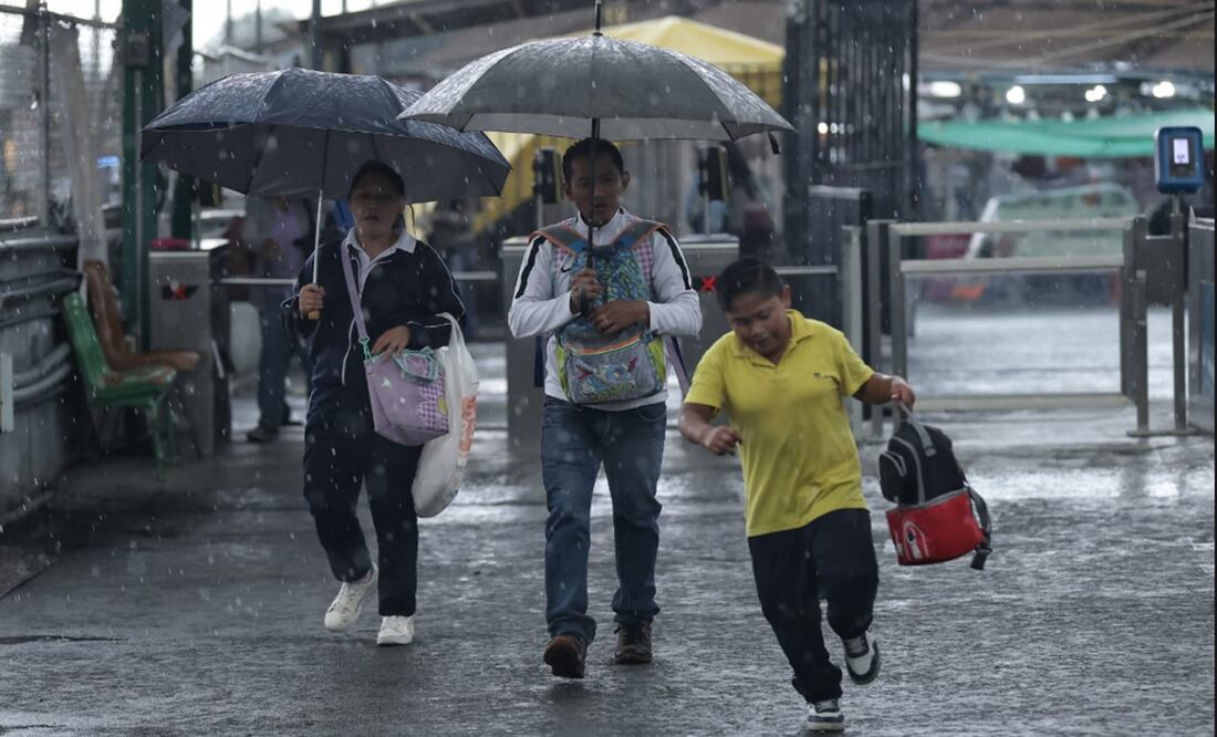 Fuertes lluvias se registraron en la Ciudad de México, el lunes 16 de junio de 2025. Foto: Fernanda Rojas/EL UNIVERSAL