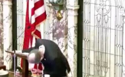 VIDEO: Vicegobernador de Mississippi se desploma en el pleno del Senado; lo reportan estable