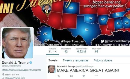Trump encabeza búsquedas en Google y Twitter en supermartes