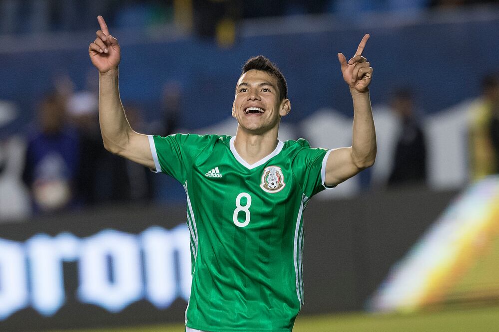 Imago7. Hirving Lozano festeja su gol frente a Trinidad y Tobago 