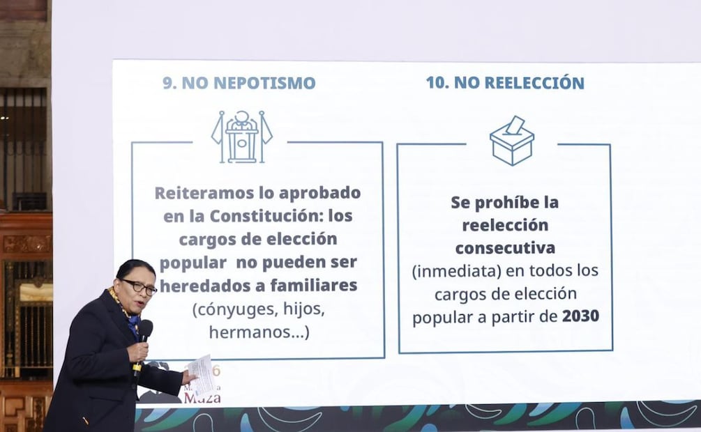 Conferencia matutina de la Presidenta Claudia Sheinbaum, en donde se presenta la Reforma Electoral. 25 de febrero de 2026. FOTO: DIEGO SIMÓN SÁNCHEZ | EL UNIVERSAL