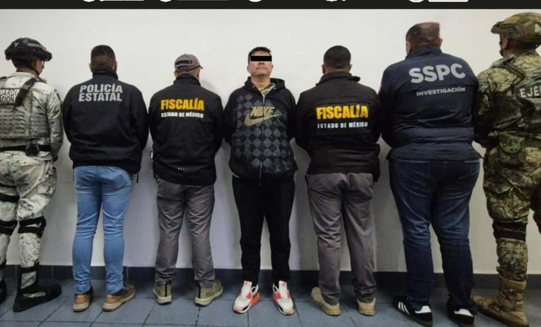 Caen nueve de la banda "M4" mientras pretendían extorsionar a transportista en el Edomex. Foto: Especial