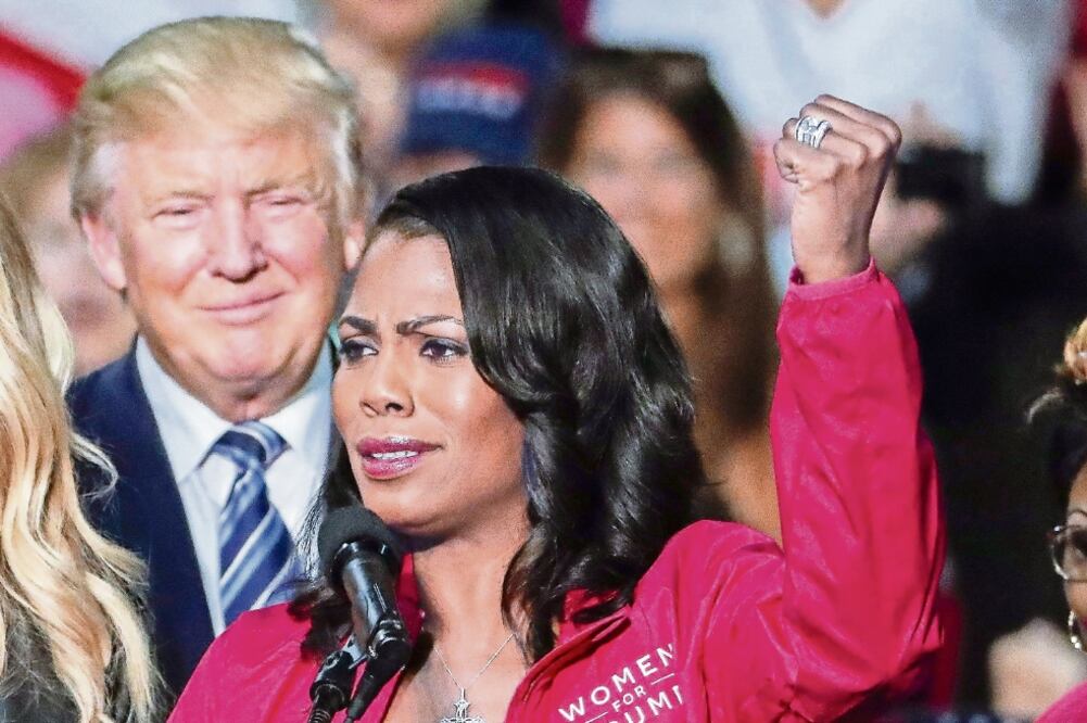 Enfrentamiento. Omarosa Manigault Newman, ex asesora del presidente Donald Trump, en Charlotte, Carolina del Norte, en octubre de 2016. Foto: ERIK S. LESSER. EFE