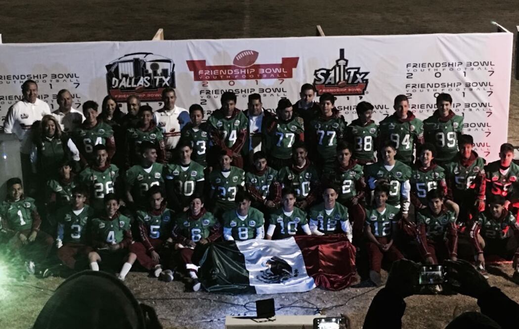 Cortesía. La Selección Mexicana de Futbol Americano U13 disputará el Friendship Bowl en Texas