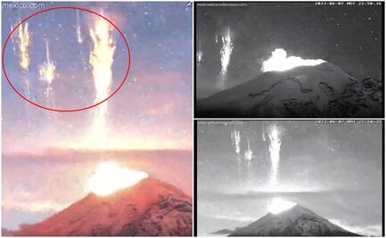 "Sprites" en el Popocatépetl: ¿qué son los destellos que captaron en video sobre el volcán?