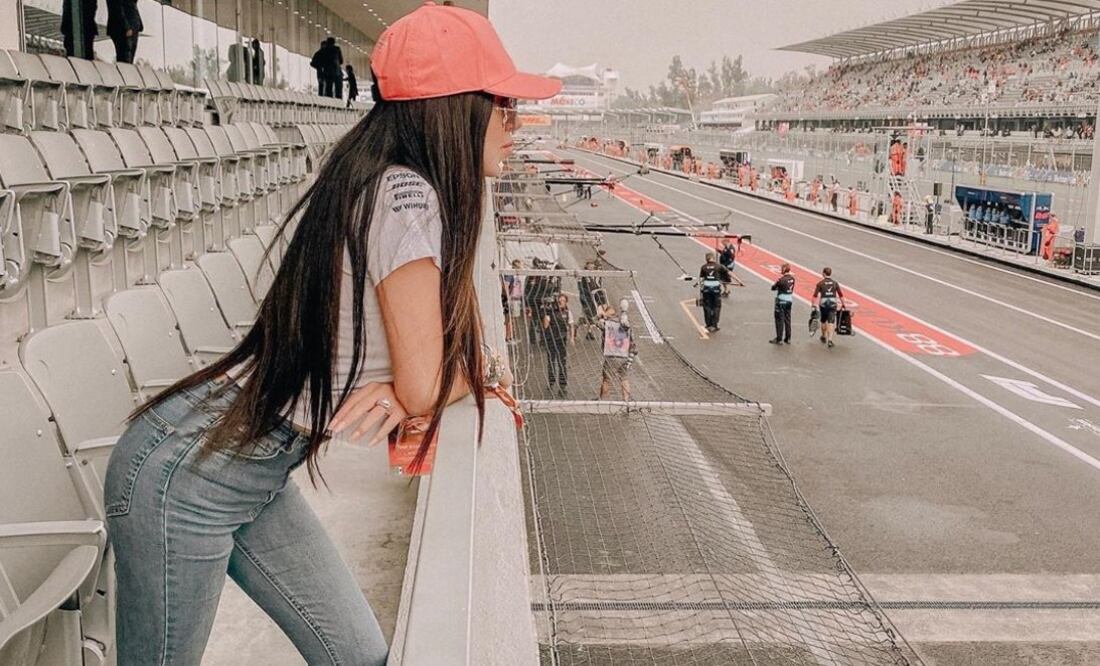 Luce un outfit de impacto en el Gran Premio de México Foto: Instagram