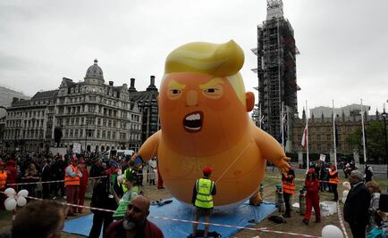 Vuelve el bebé enojado. Protestan en Londres contra la visita de Donald Trump