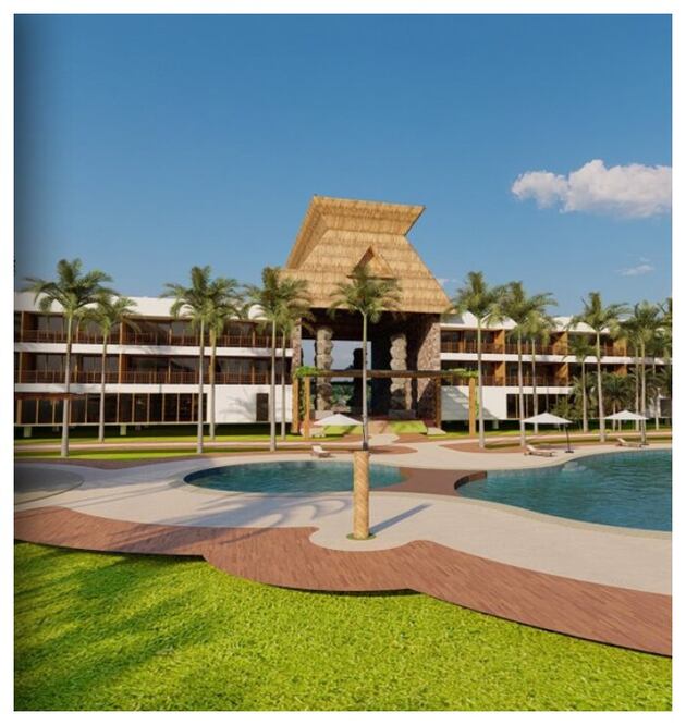 Este Hotel es el primero en la ruta del Tren Maya que arranca su trayecto en el Pueblo Mágico de Palenque, Chiapas. Imagen: Gob Mx