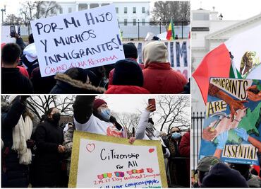 Miles de migrantes realizan huelga en EU; exigen "ciudadanía, ahora"
