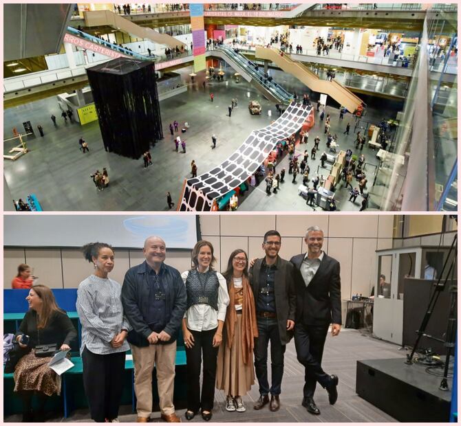 Integrantes de diversas instituciones culturales participaron en una mesa
de diálogo en el primer día de ARTBO. Foto: Artbo y Frida Juárez | El Universal