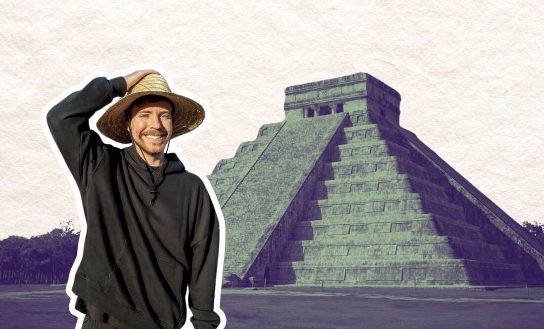 James Donaldson (MrBeast) causó controversia por un video donde se le puede ver explorando sitios arqueológicos restringidos. Ilustración: Especial.