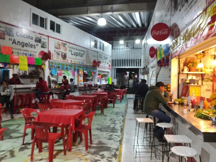El Mercado de comida Huipulco es el más cercano al estadio. Foto: Pedro González Google