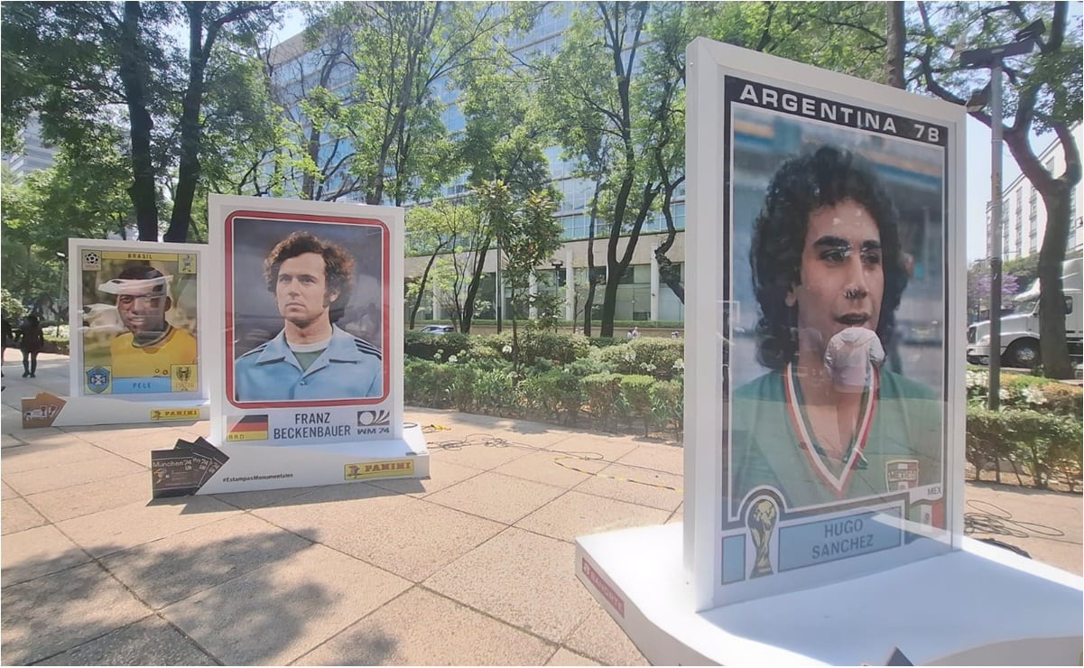 Panini inauguró exposición de Estampas Monumentales en Paseo de la Reforma rumbo al Mundial 2026