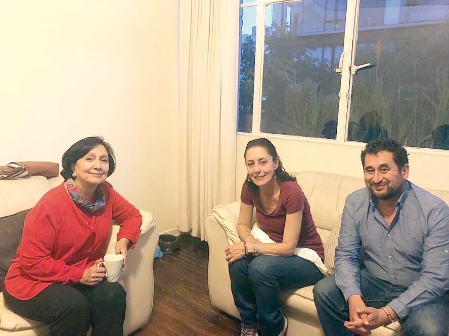 En la foto: Amalia García, Claudia Sheinbaum y César Cravioto (ESPECIAL)