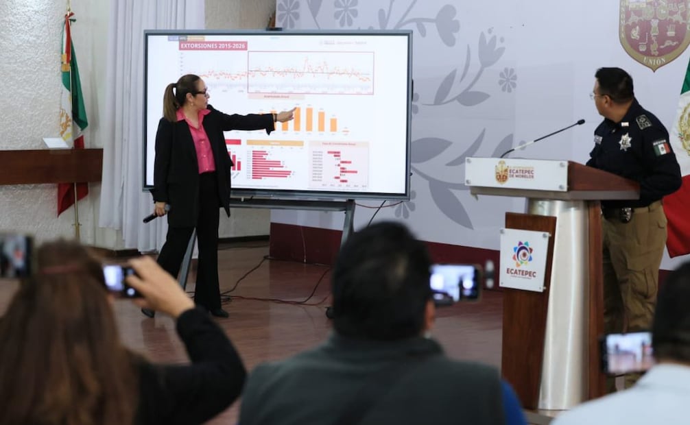 La alcaldesa de Ecatepec informo que delitos considerados de alto impacto se han mantenido a la baja en lo que va del 2026. Fotos: Especiales.