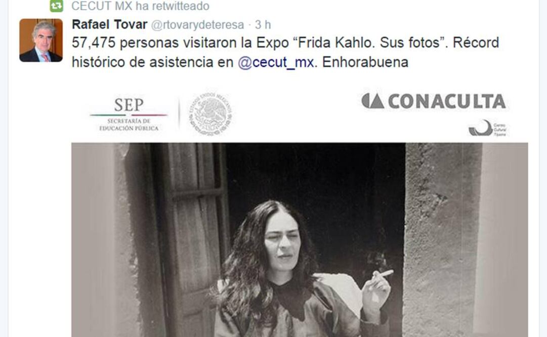 Desde hace cuatro años, cuando salió del Museo que lleva el nombre de la artista, la colección de 241 imágenes inéditas ha viajadopor países como Portugal, Estados Unidos, Polonia, Brasil y Alemania. FOTO: Twitter/@rtovarydeteresa.