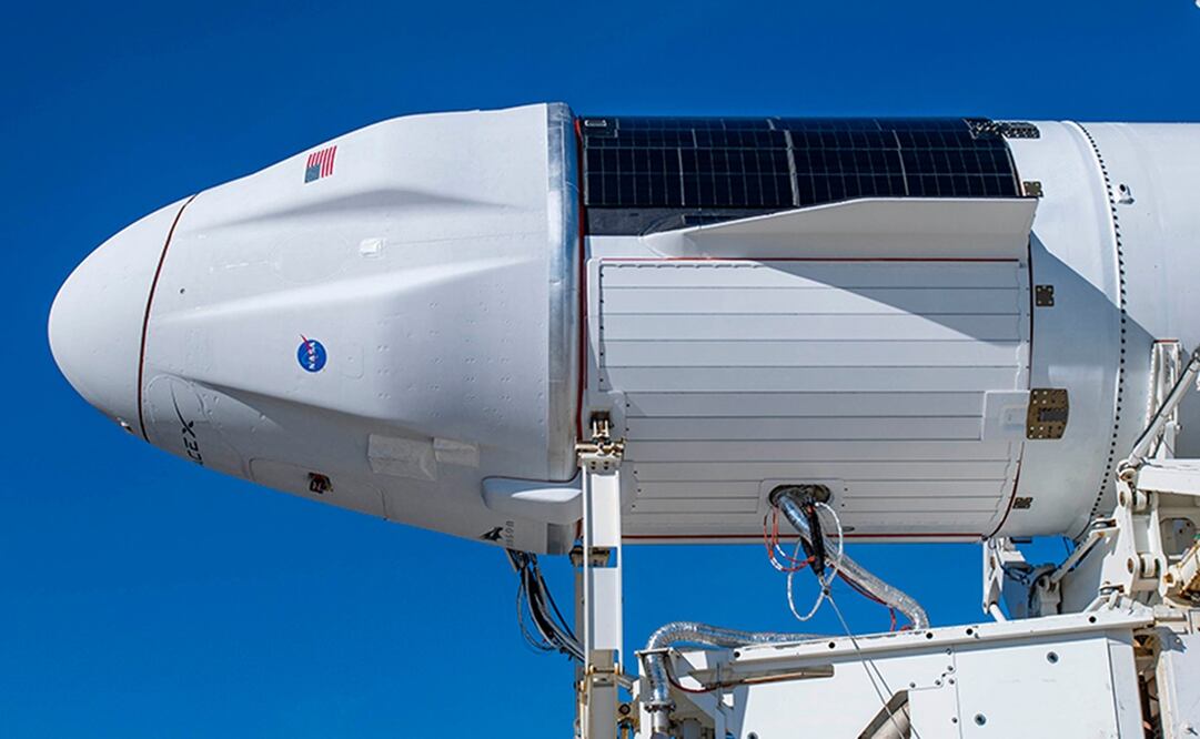 Nueva nave Dragon de Spacex. Foto: NASA