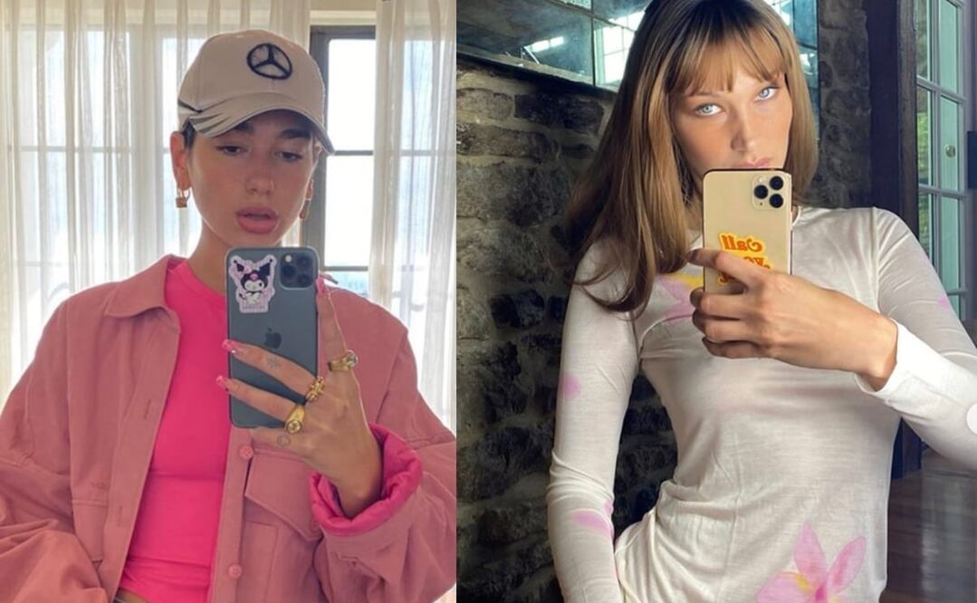 No sufras más por un pelo descuidado, aprende a disimularlo con estos trucos. Foto: Instagram @dualipa, @bellahadid