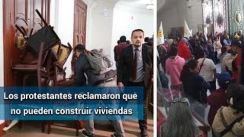 Con golpes y empujones, integrantes de la CPSC entran al Congreso capitalino