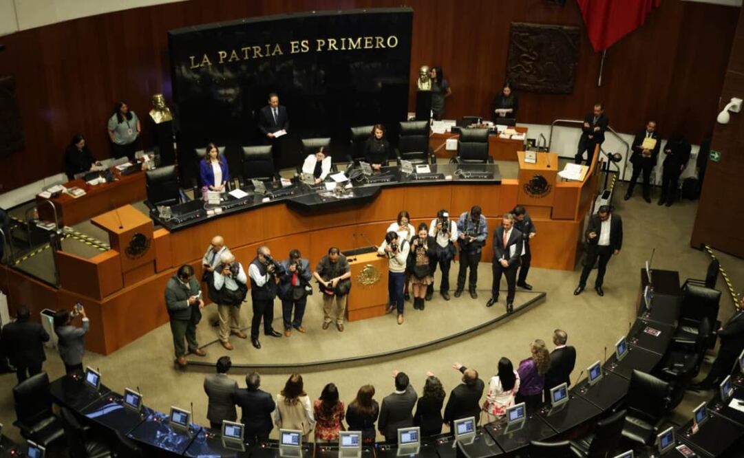 Inician comisiones del Senado sesión para dictaminar reformas de amparo; se prevé sea aprobada este miércoles. Foto: Carlos Mejía/ EL UNIVERSAL
