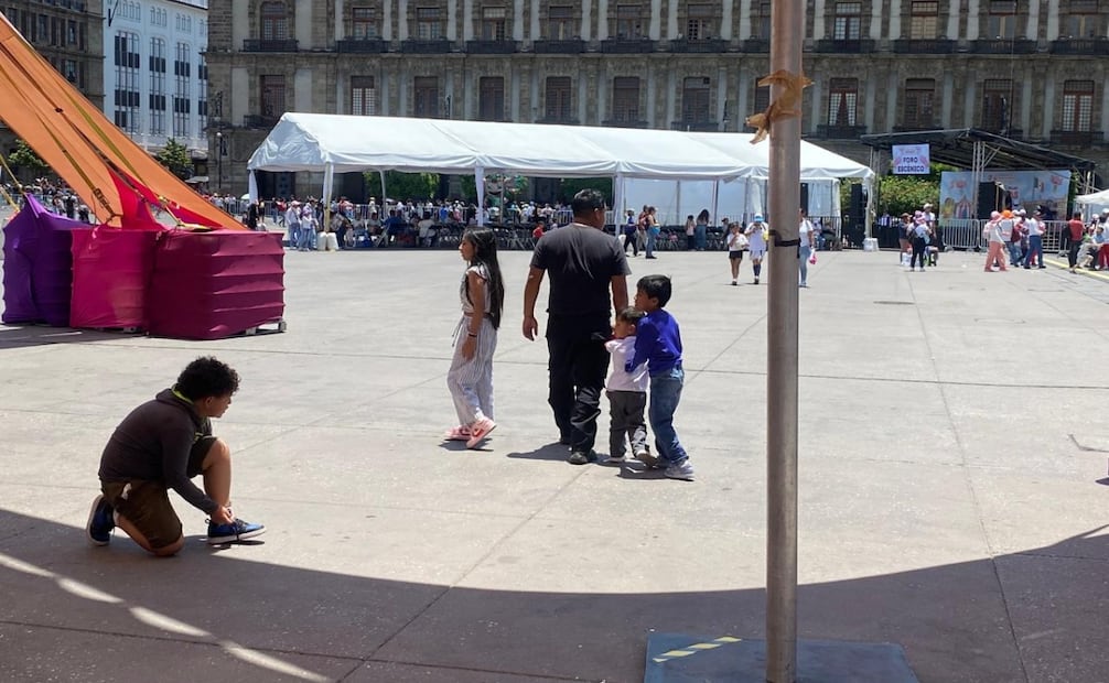 Contingencia ambiental acorta Zocalito de las Infancias. Foto: Especial