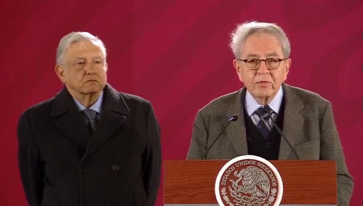 El presidente Andrés Manuel López Obrador y el secretario de Salud, Jorge Alcocer. Foto: Especial