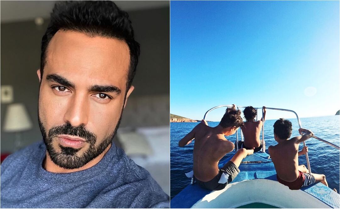 Ariel Miramontes y sus tres hijos; Quetzal, Arim y Kinam.
Fotos: Instagram, vía @albertanooficial