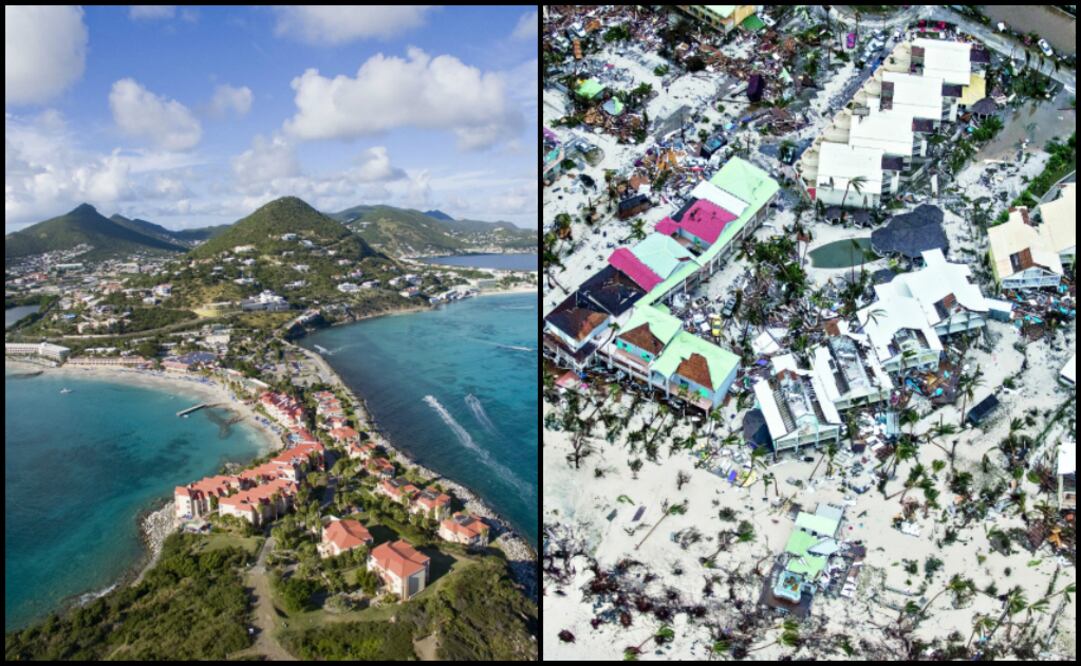 Se estima que el 95% de la isla de Saint Martin está dañada. (Fotos: EFE)