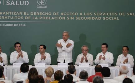 AMLO firma convenio para que servicios de salud pasen de los estados a la federación