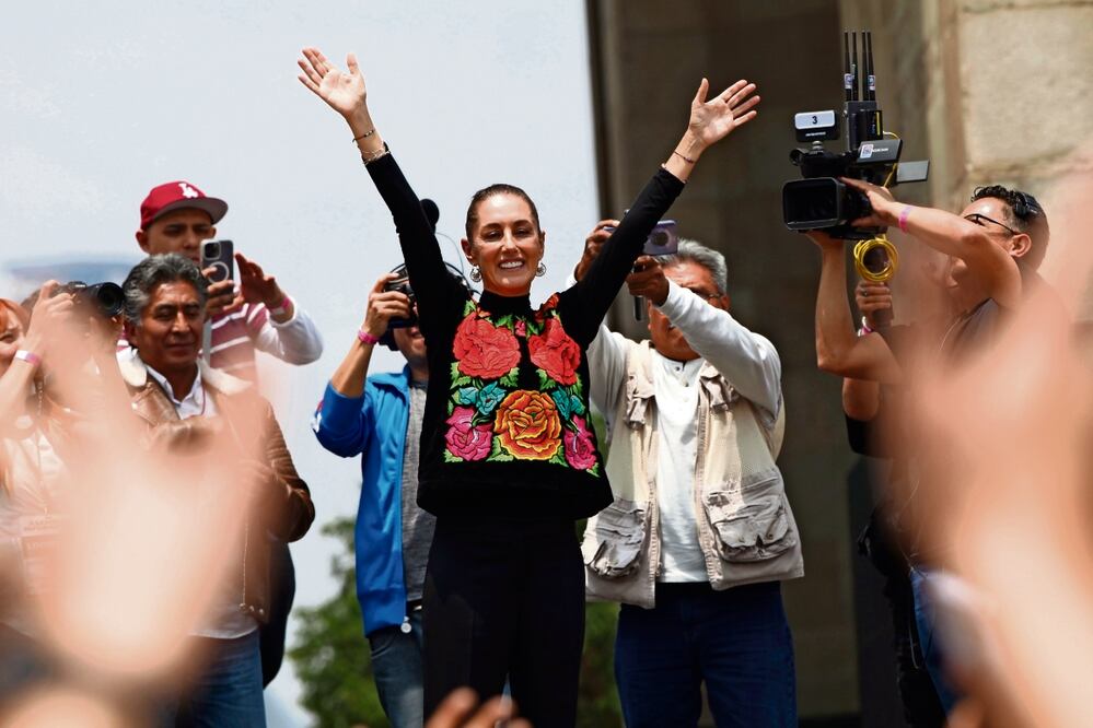 Claudia Sheinbaum expuso algunas ideas para dar continuidad al gobierno de la 4T. Foto: AP