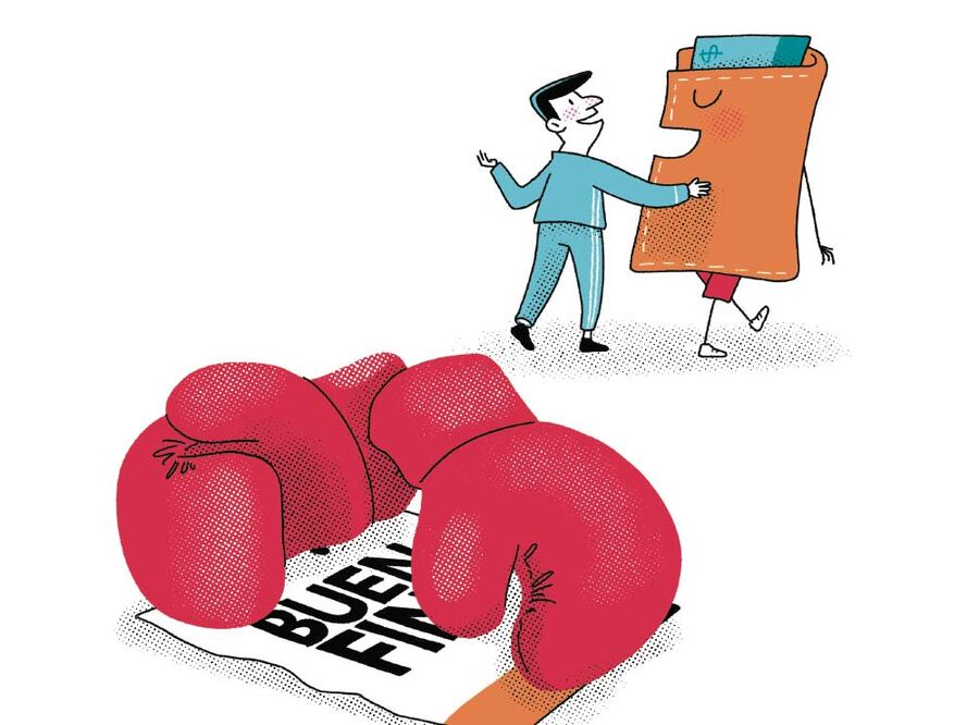 Reconcilia tu cartera con El Buen Fin. Ilustración de Ani Cortés