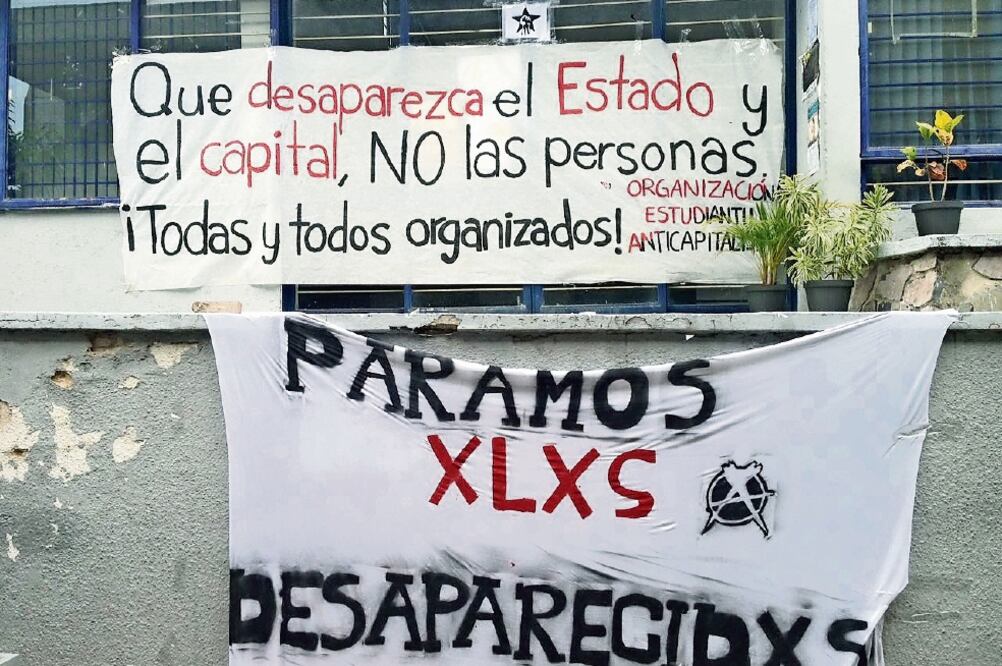 Estudiantes de la Universidad de Guadalajara pararon actividades en mayo pasado en protesta por las desapariciones en el estado. Foto: ARCHIVO EL UNIVERSAL