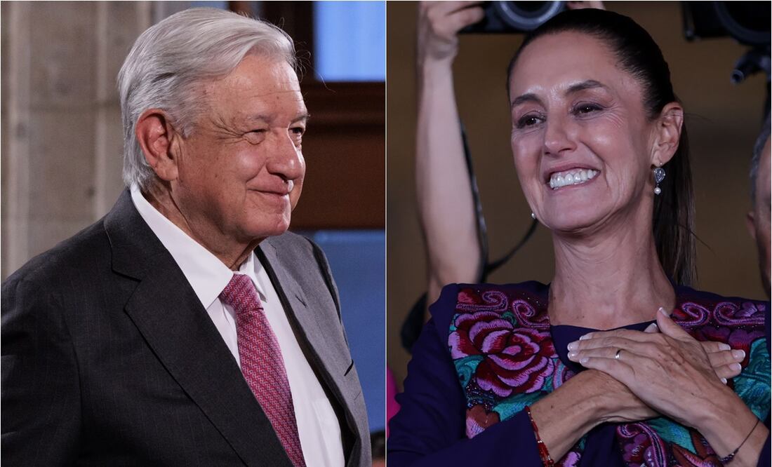 Sheinbaum escribió que en su vida ha coreado múltiples veces que “es un honor estar con Obrador”. Foto: EL UNIVERSAL