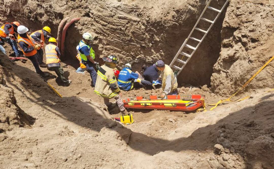 En el sitio hay 10 unidades de Protección Civil y una de Rescate. Foto: Especial
