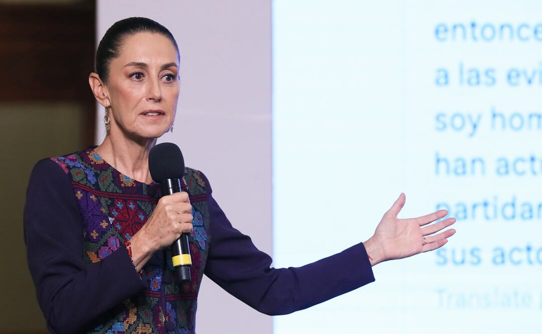 Conferencia de la presidenta Claudia Sheinbaum del jueves 17 de octubre. Foto: EFE/ Mario Guzmán