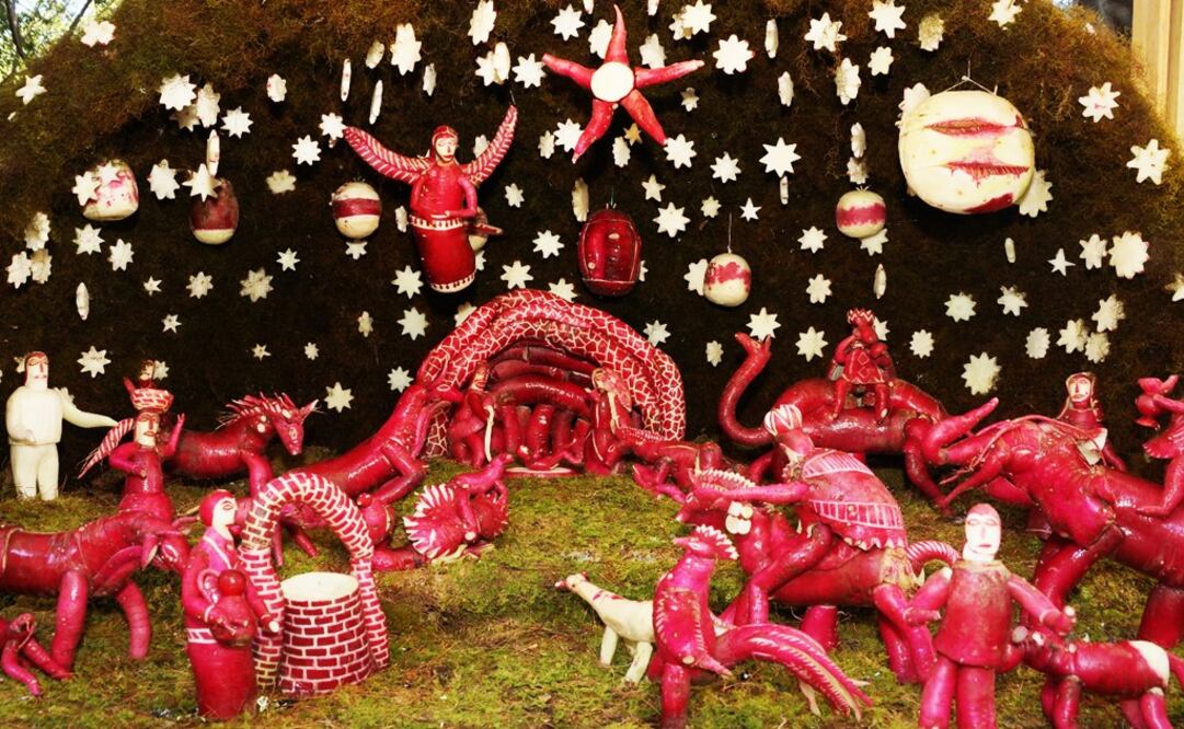 A radish nativity - Photo: Edwin Hernández/EL UNIVERSAL