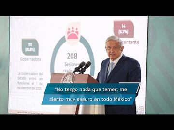 “Me siento muy seguro en todo México”, dice AMLO tras hechos de violencia