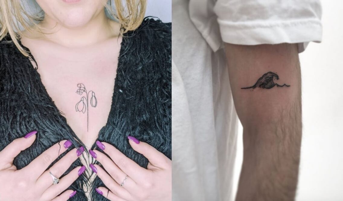 Estos tattoos son todo lo que necesitas si quieres llevar un diseño y discreto / Fotos: Instagram @la.van_pira