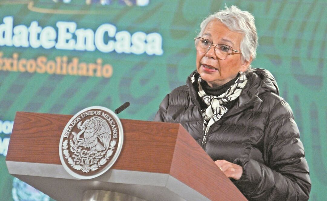 La secretaria de Gobernación, Olga Sánchez Cordero, respondió a las críticas de federalistas sobre las brigadas de vacunación. Foto: Hugo García. EL UNIVERSAL