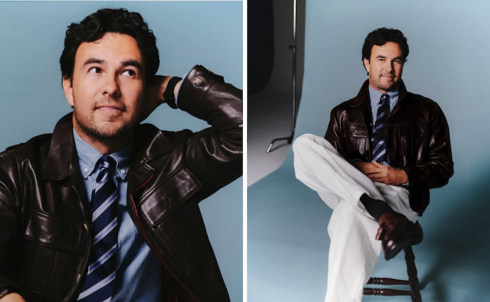 Checo Pérez demuestra que la Fórmula 1 también se viste. Foto: WWD, @izackmr