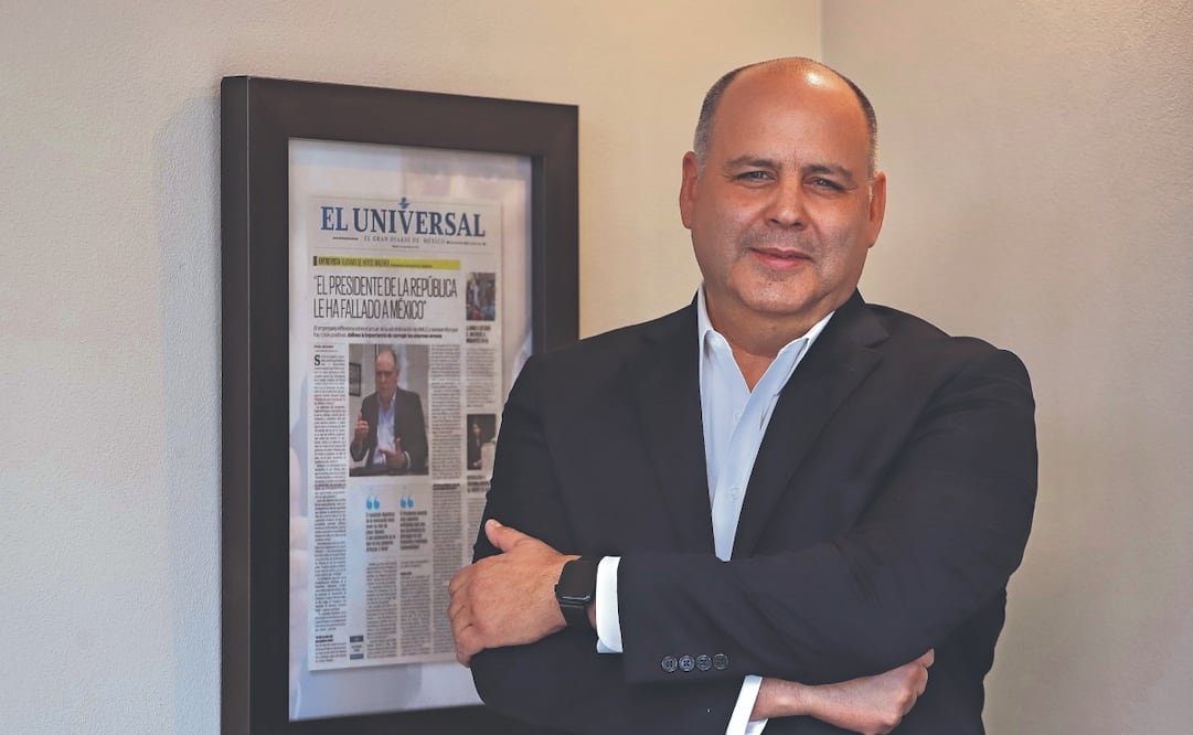 “Reforma judicial complica la renegociación del T-MEC”: Gustavo de Hoyos, diputado de MC. Foto: de BERENICE FREGOSO. EL UNIVERSAL