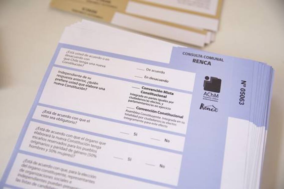 Chile realiza consulta ciudadana sobre nueva Constitución y agenda social
